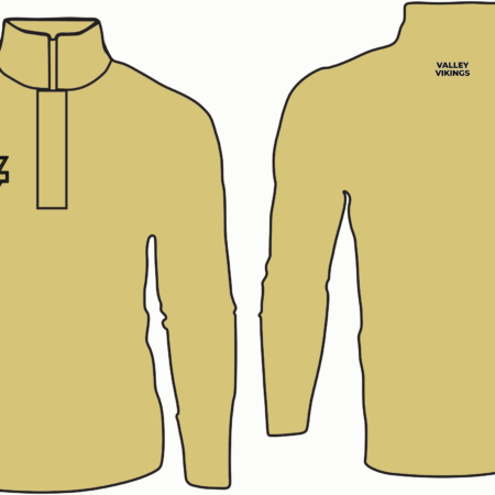 VALLEY VIKINGS ¼ Zip Pullovers (lightweight & stretch material)