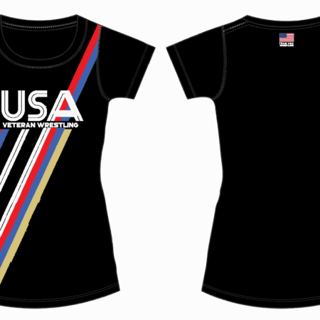 USA Veteran Wrestling Women’s Performance T-shirt (short sleeve or sleeveless)